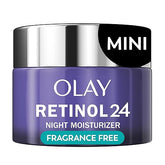 Olay Retinol 24 Face Moisturizer, Anti - Aging Night Cream for Women, Trial Size, Fragrance - Free, Non Greasy - Anti - Wrinkle, Smooth Fine Lines, Tightening Skin Care - Peptides, Glycerin, 0.5 Oz - Showlu Well Nation Store